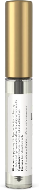 ⁦Isabella's Clearly LASH, Natural Eyelash and Eyebrow Growth Serum with Castor Oil, Vitamin E | Fuller Enhanced Lashes + Brows | Irritation Free, Paraben Free Serum Made in USA⁩ - الصورة ⁦7⁩