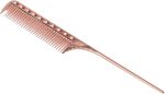 ⁦Rat Tail Hair Comb, Metal Rat Tail Comb Barber Aluminum Metal Comb Professional Teasing Comb Styling Comb for Salon & Personal Use (Gold #13)⁩ - الصورة ⁦5⁩