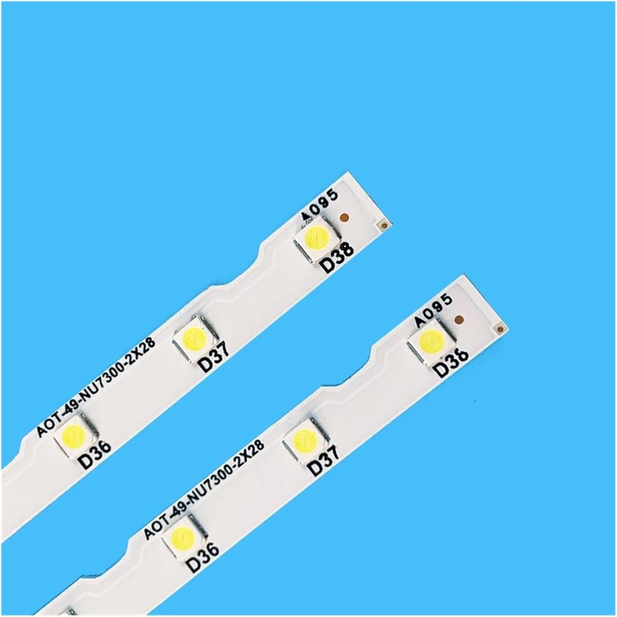 ⁦2PCS LED Backlight Strip for Sam/s.ung 49NU7100 UN49NU7100 UE49NU7100 UN49NU7100AG UN49NU7100G UN49NU7300 UE49NU7300U UE49NU7170U⁩ - الصورة ⁦2⁩