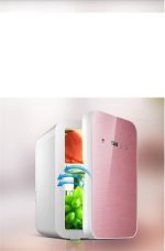 ⁦Avcbno Compact refrigerator Portable Refrigerator Compact Multifunction Mini Beauty Cosmetics Refrigerators Drink Cooler Warmer Fridge For Home Car⁩ - الصورة ⁦4⁩