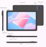 ⁦C idea CM8300 Plus 10.1 Inch Smart Android Tablet Dual SIM 8GB RAM 1TB 5G With Bluetooth Keyboard,Zoom/TikTok Supported (Black)⁩ - الصورة ⁦4⁩