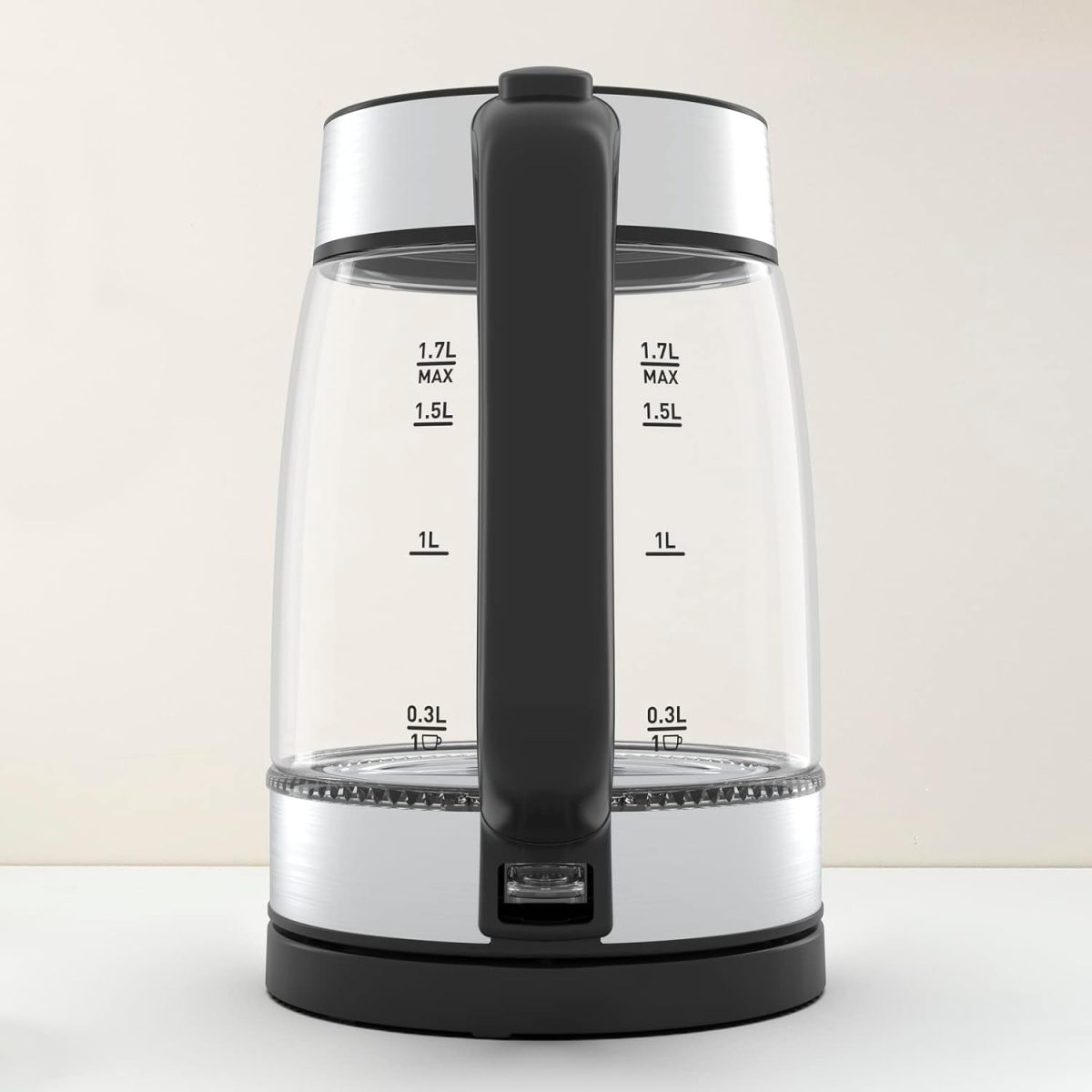 ⁦TEFAL Kettle | 1.7 L Glass Electric Kettle | 1850-2200 W | Concealed Heating Element | Cordless 360° Design | Removable Anti-Scale Filter | Precision Spout | 2 Years Warranty | KI700827⁩ - الصورة ⁦2⁩