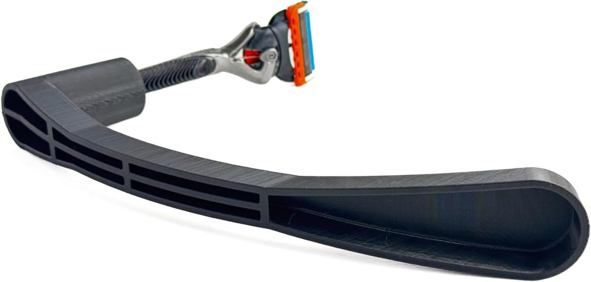 ⁦Back Razor Aid - Men - Ergonomic - Back Shaving Extension - Compact - Travel-friendly - Extended - Back Shaving Men (26 cm - Long)⁩ - الصورة ⁦2⁩
