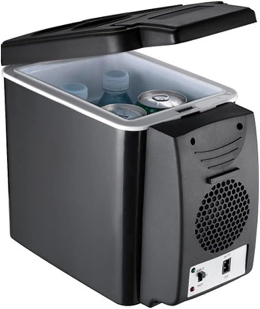 EIOZIEEY Beverage refrigerator 6L Car Refrigerators Ultra Quiet Low Noise Car Mini Fridge Freezer Cooling and Heating Box 2 In 1 Multi-function Travel(A)