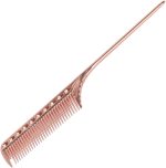 ⁦Rat Tail Hair Comb, Metal Rat Tail Comb Barber Aluminum Metal Comb Professional Teasing Comb Styling Comb for Salon & Personal Use (Gold #13)⁩ - الصورة ⁦4⁩