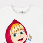 ⁦TRUCARE Girls Masha Kids Girls Masha & Friends Short Sleeves T-Shirt Western (pack of 1)⁩ - الصورة ⁦3⁩