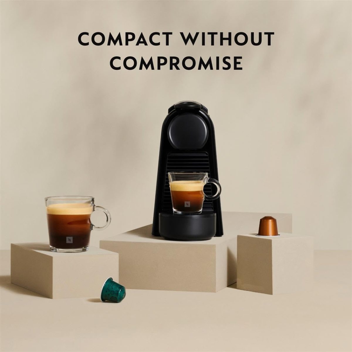 ⁦Nespresso Essenza Mini D30 Espresso Capsule Coffee Machine, 0.6 L, 19 Bar Pressure, Red⁩ - الصورة ⁦11⁩
