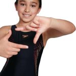 ⁦Speedo Girl's Plastisol Placement Muscleback Swimsuit⁩ - الصورة ⁦5⁩