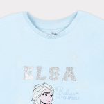 ⁦ديزني تي شيرت غربي باكمام قصيرة للبنات من ديزني Frozen Elsa (عبوة من قطعة واحدة)⁩ - الصورة ⁦3⁩