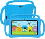 7 inch Kids Tablet, Quad Core Android 12 2GB 32GB, Parental Control, Eye Protection, Shockproof Case, Dual Camera, WiFi, Bluetooth, Learning Tablet for Kids - K4 (Blue)