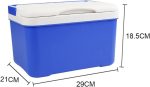 ⁦EIOZIEEY Beverage refrigerator 6L Car Fridge Travel Refrigerator Mini Fridges for Car Home Portable Refrigerator Milk Food Carrier with Handle⁩ - الصورة ⁦3⁩