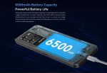 ⁦WYLXIN WP50 5G Smartphone, 12GB+256GB, 6.6" OLED, 48MP Camera, 6500mAh Battery, IP68/IP69K Waterproof, T-Mobile⁩ - الصورة ⁦5⁩