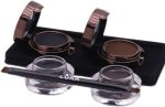 ⁦Laura 2 in 1 Eye Makeup Kit for Eyeliner and Eyebrow Black/Brown Cream and Powder⁩ - الصورة ⁦2⁩