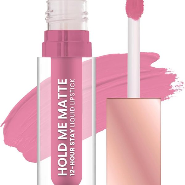Swiss Beauty Hold Me Matte Liquid Lipstick | 12 Hours Stay | Non-Transfer Lipstick | Waterproof Lipstick with Intense Hydration| Shade - Gentle Pink, 4.5ml