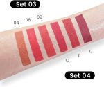 ⁦HappyoH 3 Colors Matte Red Lipstick Pack Set,Long Lasting 24 Hour Waterproof Velvet Nonstick Cup Lipgloss Dark Ruby Red Lip Stain Pigmented Lip Makeup Quality Professional Gift Sets⁩ - الصورة ⁦7⁩