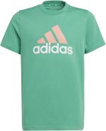 ⁦adidas Unisex Child Essentials Two-Color Big Logo Cotton T-Shirt⁩ - الصورة ⁦2⁩