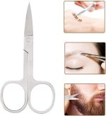 ⁦GTVGJH 1 Pcs Small Eyerbow Scissors Stainless Steel Facial Hair Grooming Beauty Tool Eyebrows Beard Eyelashes Scissors for Mustache Eyebrow Eyelash Beard Trimming⁩ - الصورة ⁦6⁩