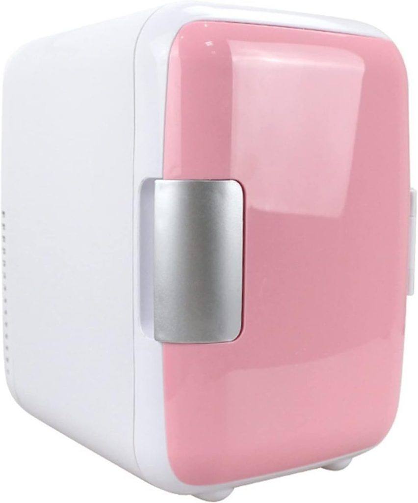 VVBNGVH Small refrigerator Portable Mini Refrigerator Car Refrigerator Cool Automatic Compressor Freezer(Pink)