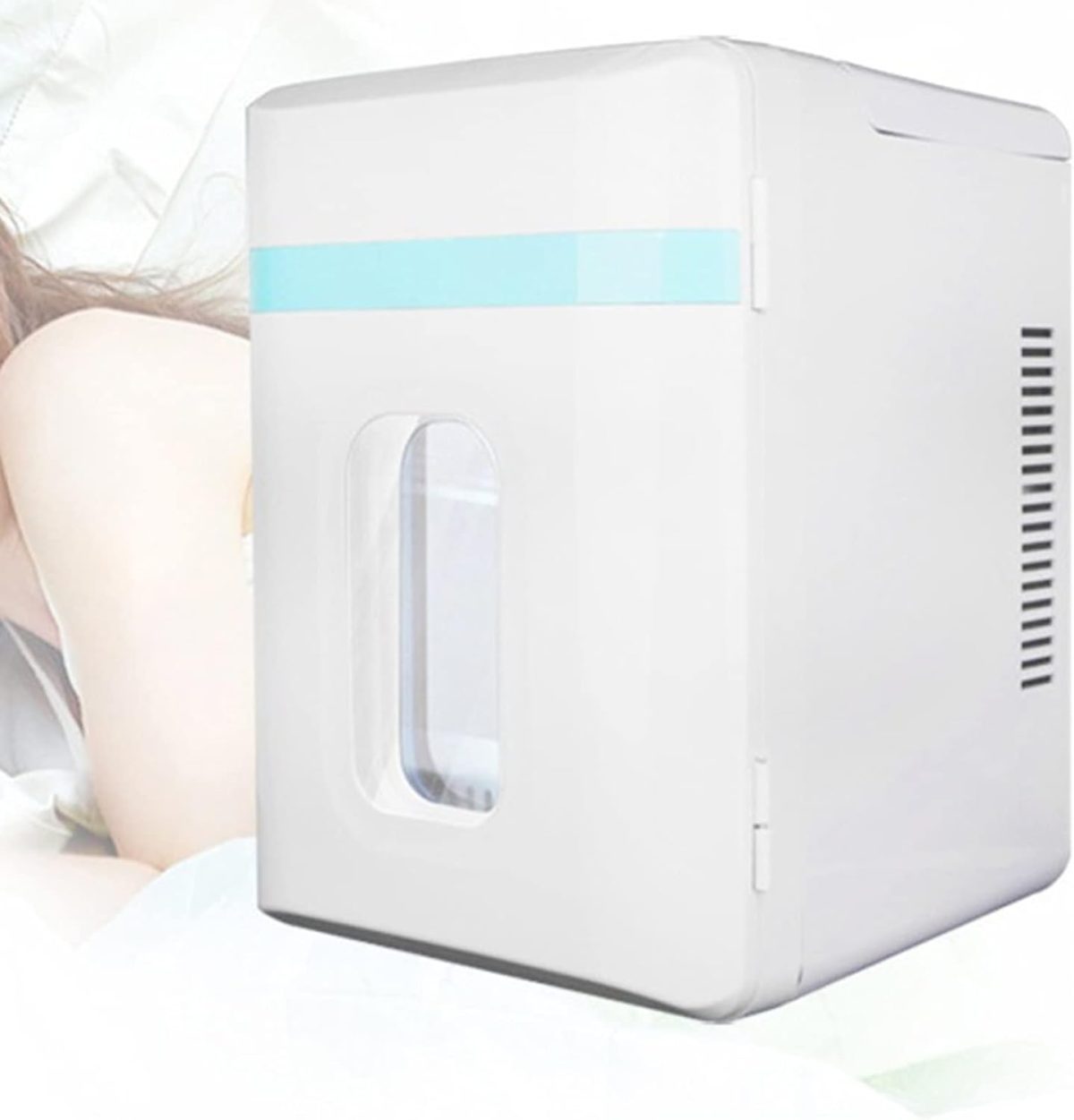 ⁦Avcbno Compact refrigerator 10L Car Home Auto Refrigerator Mini Fridges Portable Food Drink Freezer Cooler for Car Home Outdoor⁩ - الصورة ⁦2⁩