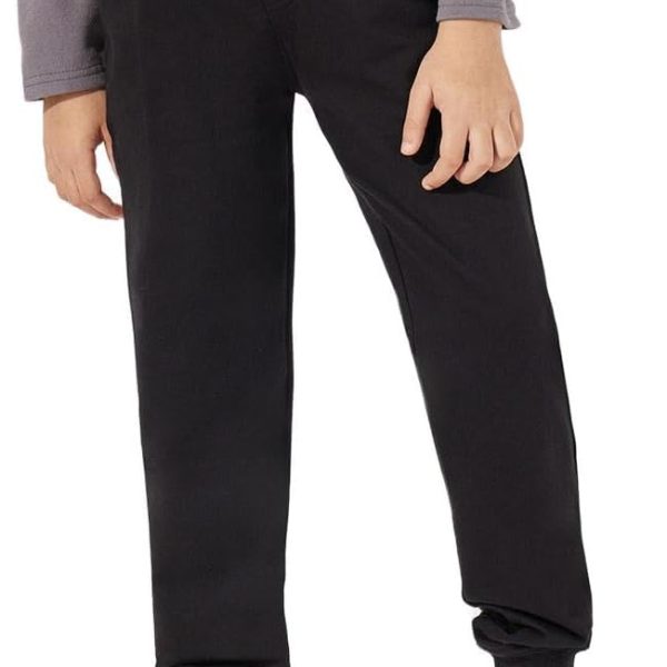 Styli Boys Solid Joggers With Drawstring Closure