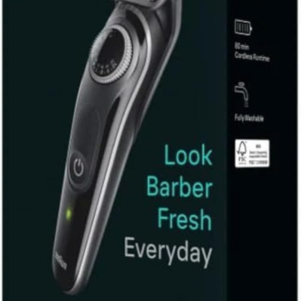 Braun BT3440 Series 3 Beard Trimmer with Precision Wheel, Black/Grey
