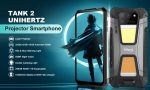 ⁦WYLXIN Unihertz tank 2 Pro 8849 rugged phone with projector Android 14 100MP 16GB 256gb100mp NFC 120W charger 23800mAh⁩ - الصورة ⁦2⁩