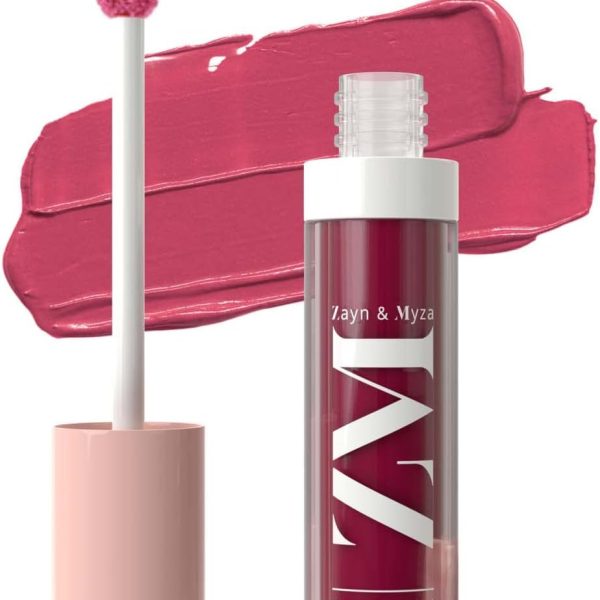 Zayn & Myza Transfer-Proof Power Matte Finish Lip Colour, Water & Smudge Proof, Long Lasting, Hala & Vegan, 6ml (Toasted Berry)