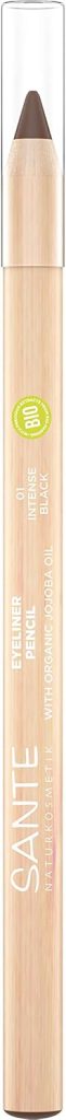 SANTE Naturkosmetik Eyeliner Pencil 02 Deep Brown, Kajal Eyeliner in Brown Colour, Kajal Pencil, Colour-Intense Creamy Texture, Vegan, 1, 14 g