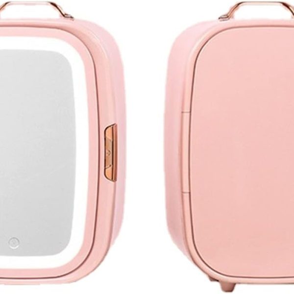 QBNZAXC Mini fridge Beauty Refrigerator Small Mini Portable Cosmetics Skin Care Products Refrigeration Preservation Constant Temperature Heating