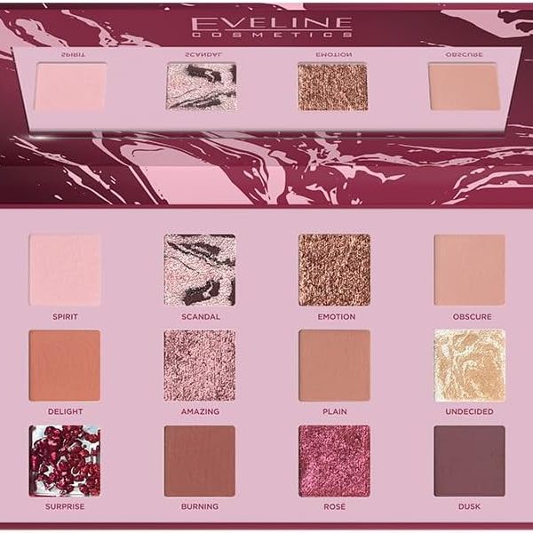 Eveline Cosmetics Shocking Nudes Look Up 12 Colors Palette Eyeshadow
