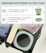 ⁦HOMIVA 6.5L Mini Washing Machine Foldable Portable Washer with Spin Basket, Baby Clothes & Underwear Laundry, Blue Ray Sterilization, for Dorms RV Travel⁩ - الصورة ⁦4⁩