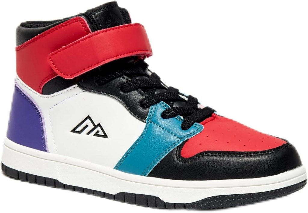 Oaklan By Shoexpress Boy's Oaklan By Shoexpress Panelled High-Top Sneakers With Hook And Loop Closure