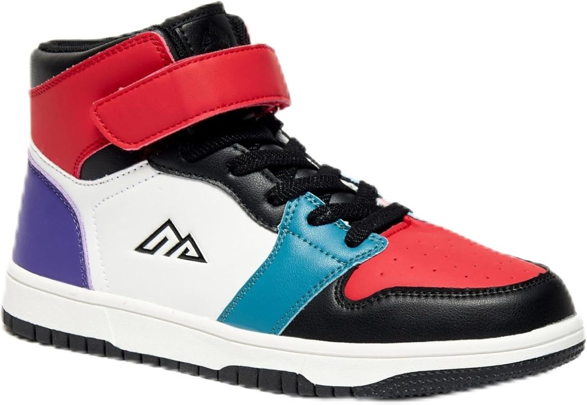 Oaklan By Shoexpress Boy's Oaklan By Shoexpress Panelled High-Top Sneakers With Hook And Loop Closure
