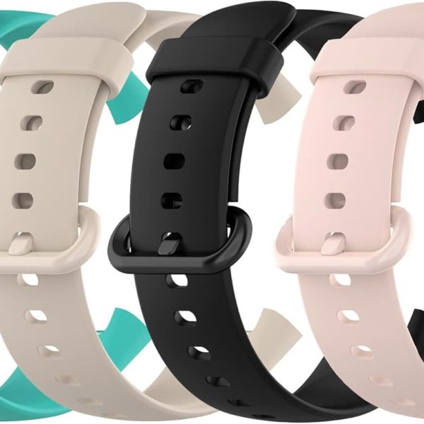 Excefore 4 Pack Straps Compatible with Redmi Watch 1 Lite/Redmi Watch 1/Xiaomi Mi Watch Lite 1 Strap, Soft Silicone Sport Replacement Wristband Colourful Band