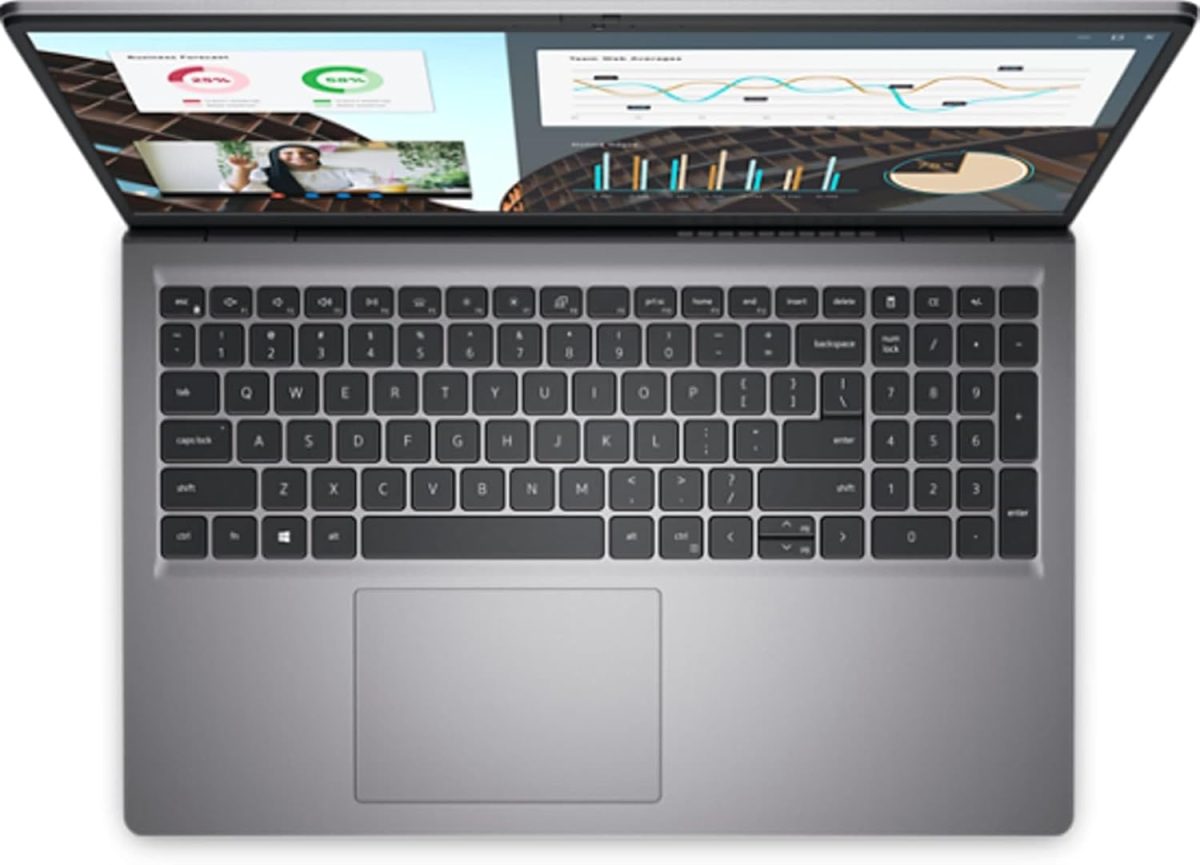 ⁦Dell Vostro 3530 Laptop (2023) | 15.6" 1920x1080 FHD | Core i7-1355U - 512GB SSD Hard Drive - 16GB RAM | 10 cores @ 5 GHz No OS Black⁩ - الصورة ⁦6⁩