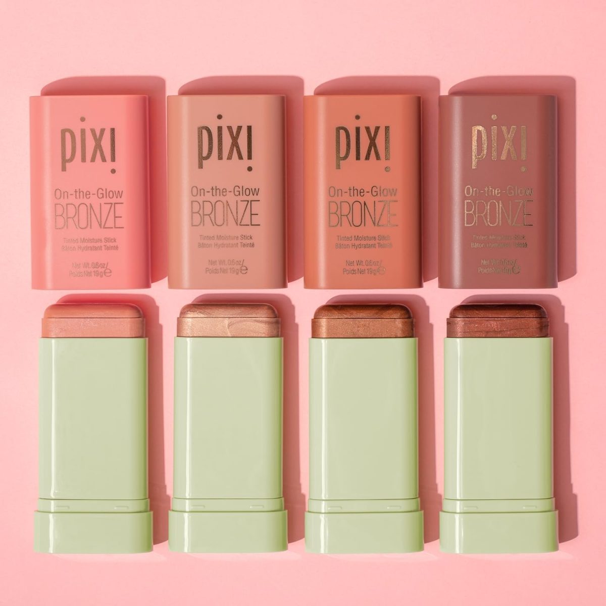 ⁦Pixi On-The-Glow Bronze - Richglow, Hydrating Tinted Moisture Bronzer Stick With Ginseng, Aloe Vera & Fruit Extracts, For Cheeks & Lips, 19G 0.6Oz, Paraben-Free⁩ - الصورة ⁦5⁩