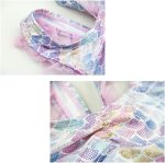 ⁦Julysand Baby Girls One-Piece Sparkly Sequins Mermaid Fish Scale Ruffles Swimsuit Swimwear Bathingsuit⁩ - الصورة ⁦3⁩