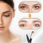 ⁦Azonee 2Pcs 3D Waterproof Microblading Eyebrow Pencil with 4-Fork Tip, Long-Lasting Makeup Fine Stroke Effect, Natural Look Brow Pen (Brown + Black)⁩ - الصورة ⁦4⁩