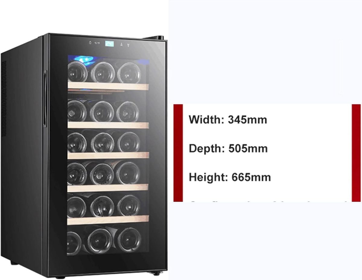 Avcbno Wine cooler 6 Floors Air-Cooled Electronic Constant Temperature Moisturizing Wine Cabinet Home Bar Tea Refrigerated Cigar Cabinet