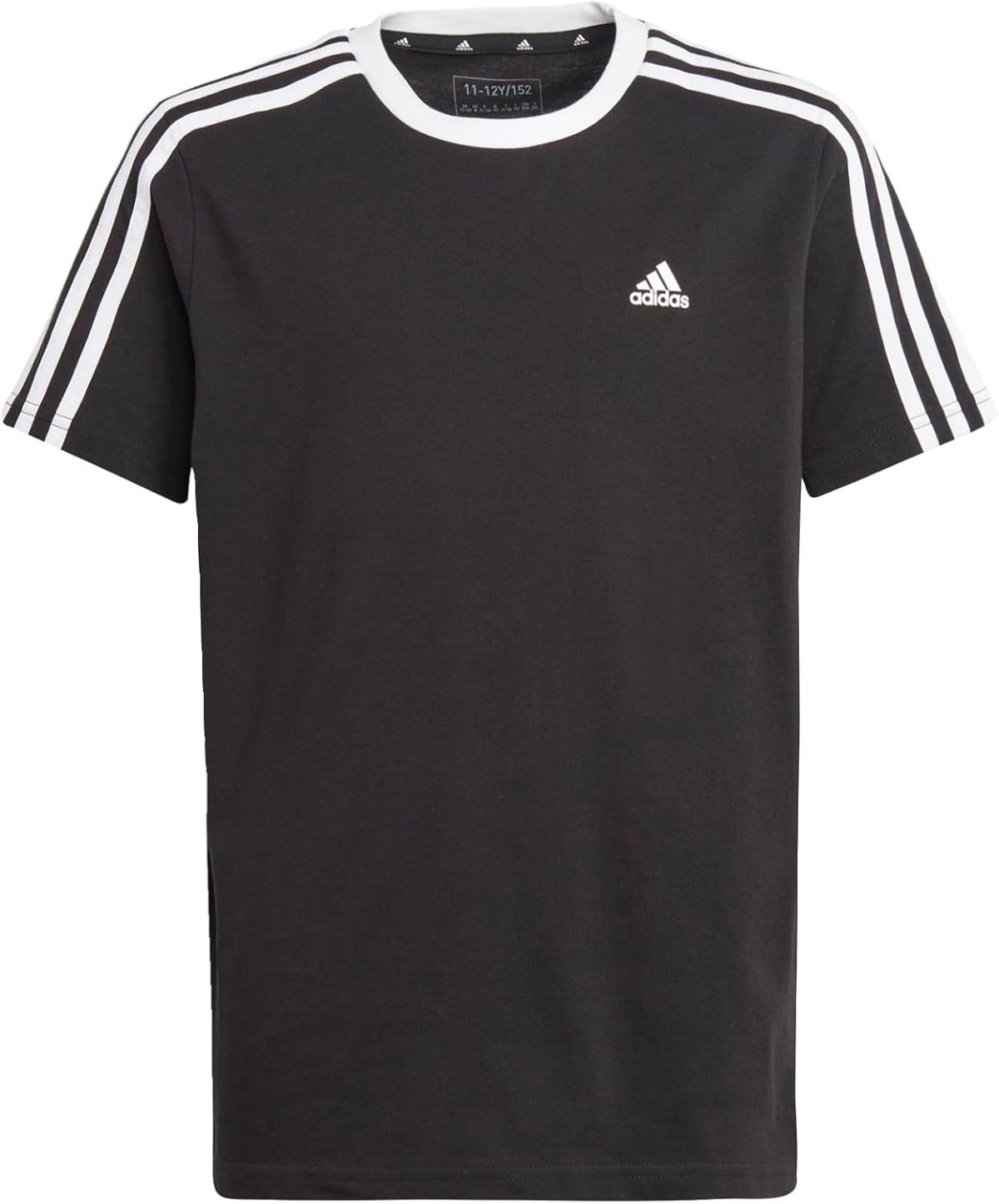 adidas Girl's Essentials 3-Stripes Cotton Loose Fit Boyfriend T-Shirt