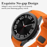 ⁦Heavy Duty Silicone Gapless Band for Galaxy Watch Band 7 FE 6 5 4 4 44mm 40mm/Galaxy Watch 6 Classic Band 47mm 43mm/Watch 5 Pro 45mm/Watch 4 Classic 46mm 42mm, Strap⁩ - الصورة ⁦5⁩