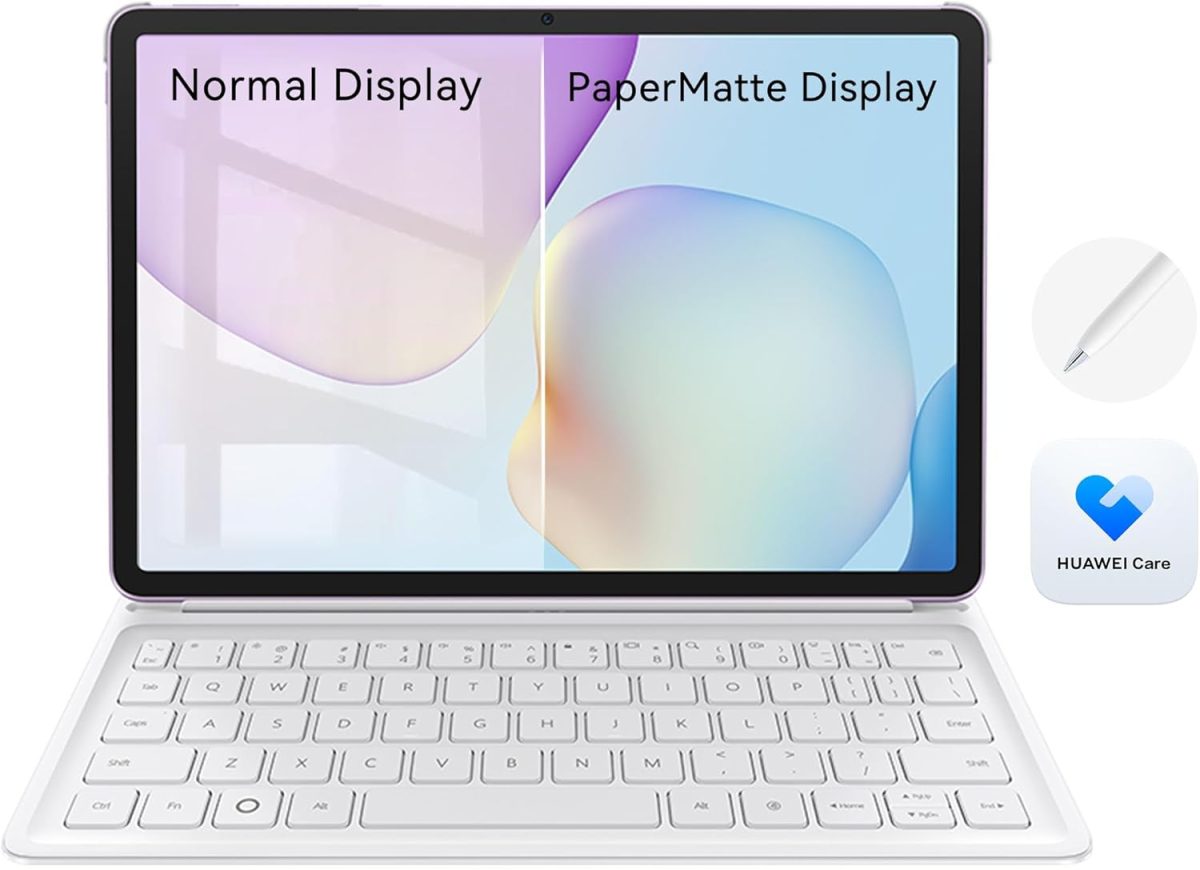 ⁦HUAWEI MatePad 11.5 2025 Tablet 2.5K Eye Comfort PaperMatte Display,8+256GB, 10100 mAh,40W SuperCharge,WPS Office,Note, Quad Speakers, Detachable Keyboard, M-Pencil, Backpack, HUAWEI Care+ (Violet)⁩ - الصورة ⁦2⁩