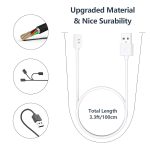 ⁦Charger for Xiaomi Redmi Watch 5 Active/ 5/5 Lite, Magnetic Charger with USB/Type C for Redmi Watch 5 Active Charging Cable (1 m / 3.3 ft) (USB White)⁩ - الصورة ⁦2⁩