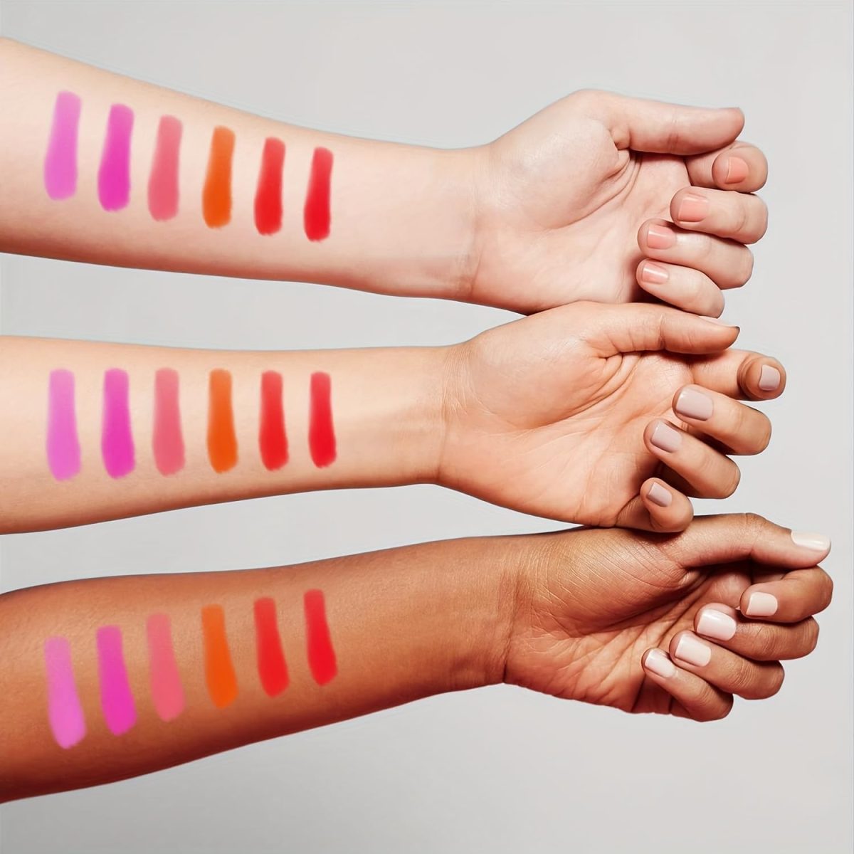 ⁦fashion mania 6 Pcs Tear Off Liquid Lipstick Set, Waterproof Long Lasting Lip Gloss, Moisturizing Film Forming Lip Stain Makeup Cosmetics⁩ - الصورة ⁦2⁩