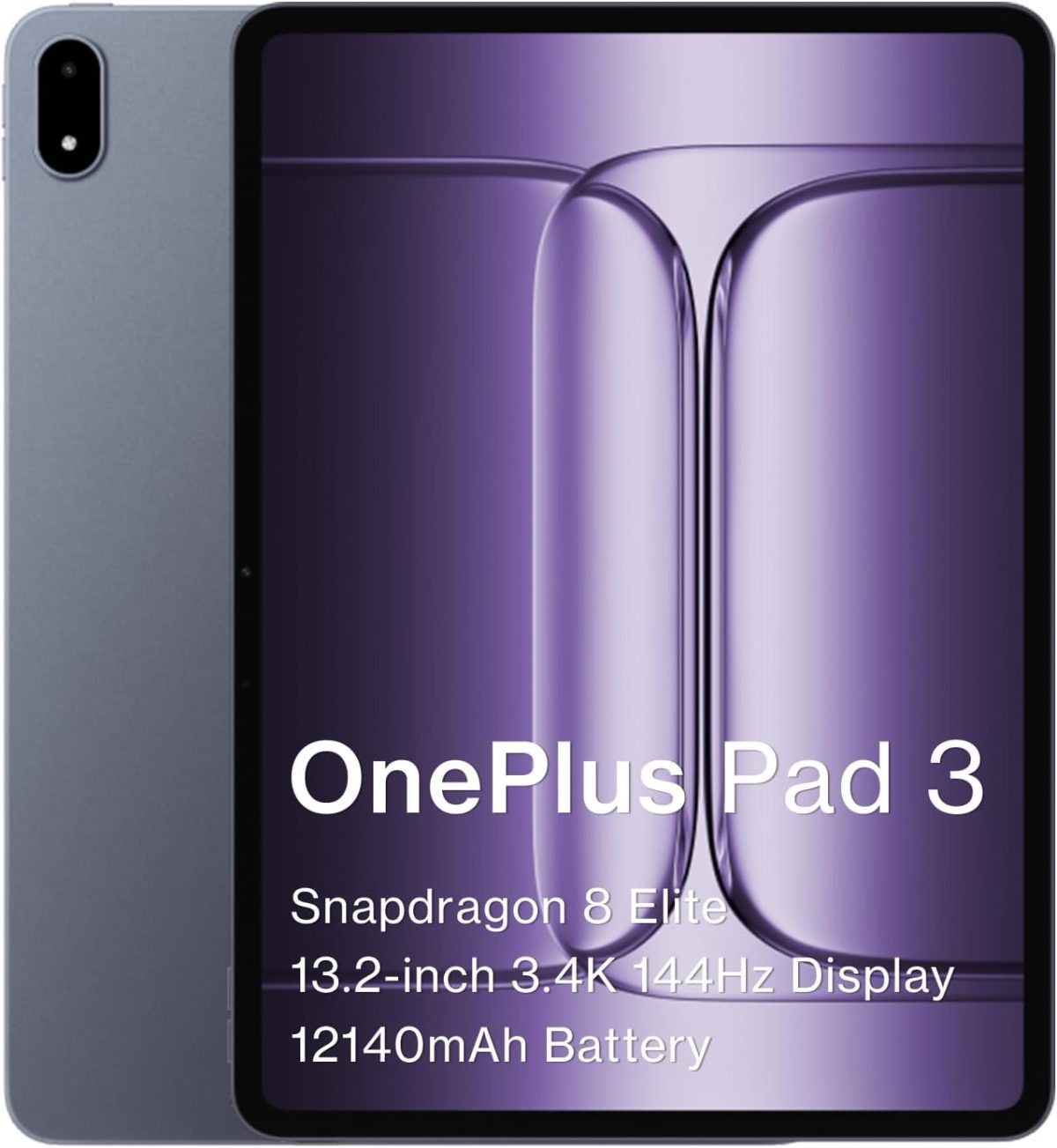 OnePlus Pad 3, Snapdragon® 8 Elite, 144Hz Refresh Rate, Wi-Fi (Storm Blue, 12GB+256GB)