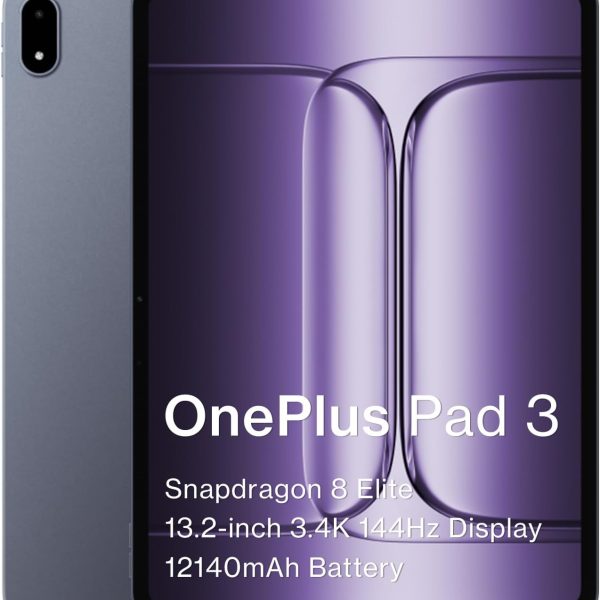 OnePlus Pad 3, Snapdragon® 8 Elite, 144Hz Refresh Rate, Wi-Fi (Storm Blue, 12GB+256GB)