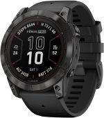 GARMIN FENIX 7X PRO - SAPPHIRE SOLAR EDITION- CARBON GRAY DLC TITANIUM WITH BLACK BAND