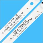 ⁦TILLOJJ New 6PCS/lot For 43" TV 43UJ6300 43uk6300eu 43uk6090pua 43UM6910PUA LC43490087A LC43490088A LC43490077A LC43490078A For S.SC-43UK63⁩ - الصورة ⁦2⁩