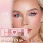 ⁦12 Colors Nude Natural Pink Matte Shimmer Eyeshadow Palette, High Pigmented Brown Eye Shadow Primers Powder Palet for Eye Makeup, Blendable Powder, Flawless & Natural Long-Lasting Makeup Palette⁩ - الصورة ⁦3⁩