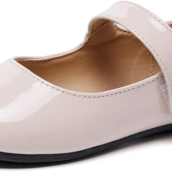 FUNKYMONKEY Toddler/Little Girl Mary Jane Dress Shoes Casual Slip on Ballet Flat
